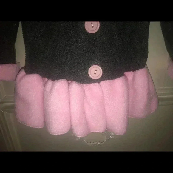 KIDS FASHION FLEECE PINK/GREY COAT SIZE 4 - Picture 5 of 6